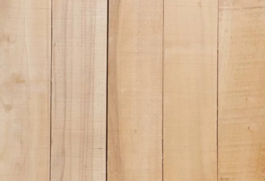 Back face of B class beech boards