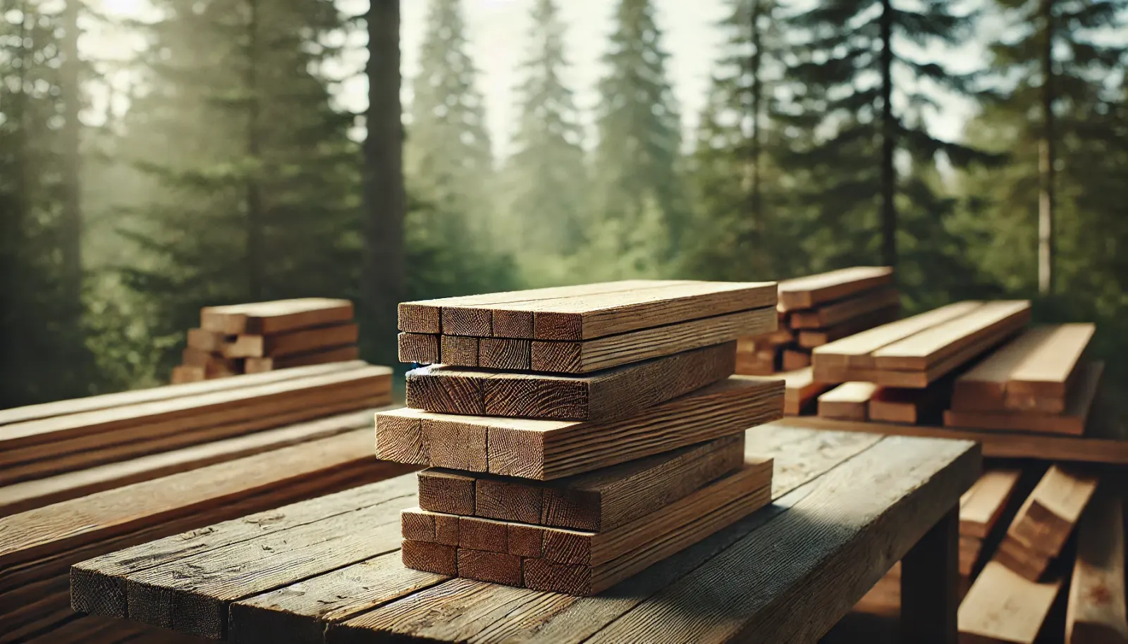 Industrial wood offcuts